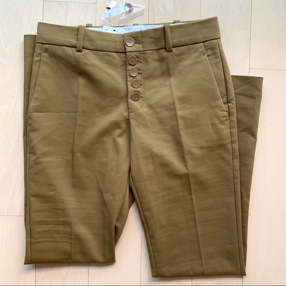 Mango Brown Khaki Pants Size 2 - Picture 1 of 4